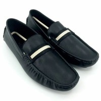 JUAL SEPATU LOAFERS BALLY KULIT HITAM MIRROR QUALITY