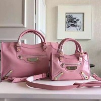 JUAL TAS BALENCIAGA EDGE LAMBSKIN PINK GHW MIRROR QUALITY