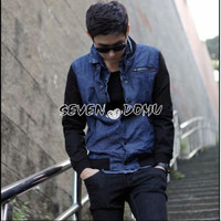 Jual Denim Jacket Baseball Korean Style Murah