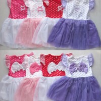 Jual DRESS ANAK PEREMPUAN TUTU WING POLKADOT 4 warna Murah