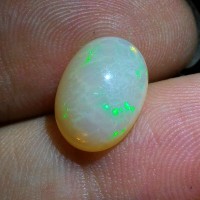 Jual 3.15Ct Natural Ethiopia Multi-Color OPAL Cabochon kalimaya afrika Murah