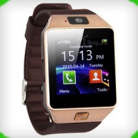Jual Smartwatch DZ09 U9 Support Simcard and Memory Card - GOLD BROWN Murah