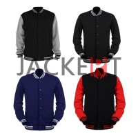 Jual Jaket / sweater Baseball Varsity Basic Polos Murah