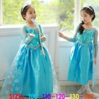 Jual Kostum Elsa Frozen, Dress Baju Pesta Import Gaun Ulang Tahun Murah