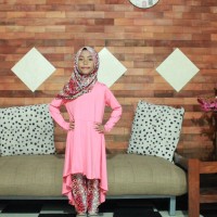Jual BAJU MUSLIM ANAK PEREMPUAN GAMIS DRESS UMBRELLA ASIMETRIS LEGGING Murah