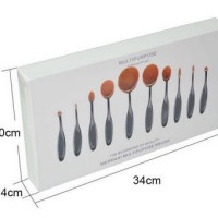 Jual OVAL BRUSH MAKE UP 1 SET 10 MACAM STOK TERBATAS Murah