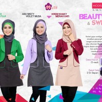 GAMIS KEBAYA MUSLIMAH BAHAN ADEM MUTIF 130