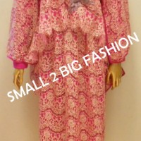 Jual Dress Kaftan / Muslim / Kebaya Gamis Maxi LEBARAN 2016 Full Brokat 04K Murah