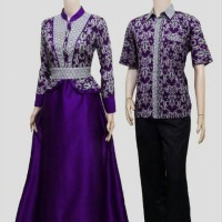 BATIK COUPLE SARIMBIT GAMIS PASANGAN SRG 300 UNGU