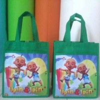 tas ulang tahun anak karakter gambar kartun lucu.
