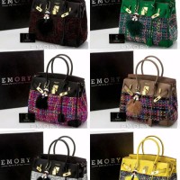 Tas Emory Viorelle #5366 Togo Mix Kanvas Original Brand Uk30x15x25