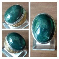 CINCIN BATU AKIK LUMUT HIJAU GARUT