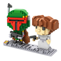 Jual LOZ Lego Nano Block Nanoblock Boba Fett With Princess Leia Star Wars Murah