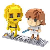 Jual LOZ Lego Nano Block Nanoblock C-3PO With Luke Skywalker Star Wars Murah