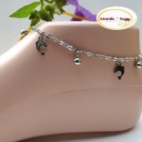 Jual Aksesoris Perhiasan Wanita Gelang Kaki Titanium Dolphin Tahan Karat Murah