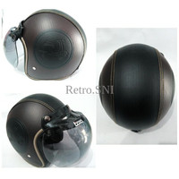 Helm Retro SNI 88 Bogo Asli Motif Hitam KX7Y