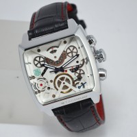 JAM TANGAN PRIA TAG HEUER V4 AUTOMATIC SS PUTIH LEATHER