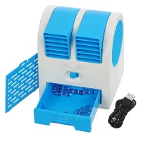Ac Portable Mini Duduk Double Fan /Mini Fan / Mini Ac Air Conditioning