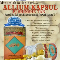 Jual Allium Kapsul ( Kapsul Bawang Putih Tunggal ) Murah