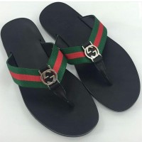 JUAL SANDALS GUCCI BLACK STRIP MERAH HIJAU MIRROR QUALITY