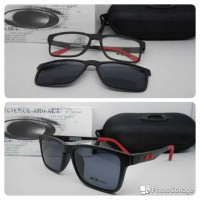 Jual kacamata clip on magnet hitam merah Murah