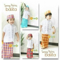 Sarung Instan + Peci Merk Orange ( Tanpa Baju Koko )