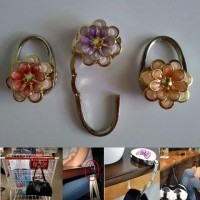 Jual Bag Holder / Gantungan Tas / Pengait Tas ( bunga ) Murah