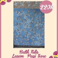Kain batik cantik - Batik Tulis Lasem Pagi Sore 2 Warna (warna biru)