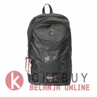 Tas Daypack Merk PALAZZO 35283 With Raincover Ransel Hitam Sekolah