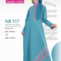 Gamis Muslimah Nibras NB 117 Twill Twill Tosca