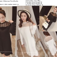 Jual Dress putih, hitam, katun prisket, lace brokat import murah,casual Murah
