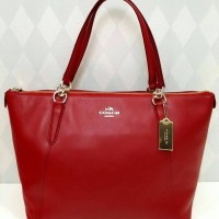 JUAL TAS COACH AVA TOTE ZIP RED ORIGINAL ASLI
