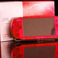 PSP SLIM type 3000 SONY Merah FULL SET