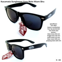 Kacamata/sunglasses/eyewear vans male full set black-blue