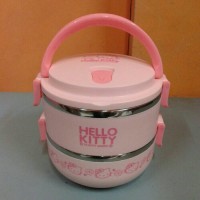 Jual Tempat makan/rantang/bekal motif hello Kitty Stainles stel Murah