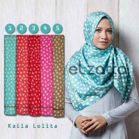 ELZATTA Hijab Kerudung Jilbab Segi Empat Kaila Lolita Asli Terbaru