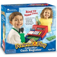 learning resources pretend and play calculator cash register with uk play money