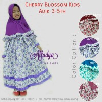 gamis anak katun jepang / cherry BLOSSOM kids