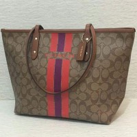 JUAL TAS COACH CITY ZIP TOTE KHAKI WATERMELON ORIGINAL ASLI