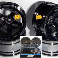 Jual Velg Drift Celong Black Chrome Mst Model Rota P45r Murah