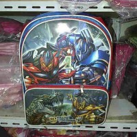 Jual Tas sekolah gambar Transformers untuk kelas SD Murah