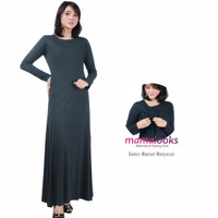 Jual Gamis Manset Menyusui Dark Grey S/M Mamalooks Murah