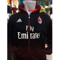 Jual Jaket Bola Sweter AC MILAN Hoodie Fleece Sepakbola Pokemon Dress Murah