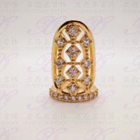 Yaxiya (anting kalung gelang) cincin kuku permata perhiasan imitasi