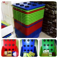 Jual Paket Hidroponik Wick Sistem (4 Set - Quarto Set) Murah