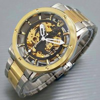 Jual Jam Tangan Ferrari Ferari Pria Cowok Skeleton Diamond Rantai Murah Murah