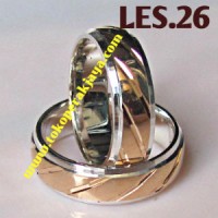 Cincin Kawin Perak Sepuh Emas LES.26