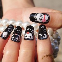 Jual Nail Sticker Art Dry (Code: Y5209) // Stiker Kuku Kering Gambar Panda Murah