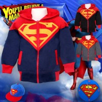 Jual Jaket Anak harga Murah Bahan tebal - Jaket anak laki-laki superman 2-7 Murah