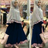Jual Baju Muslim Maxi Gamis Safira 2in1 Murah